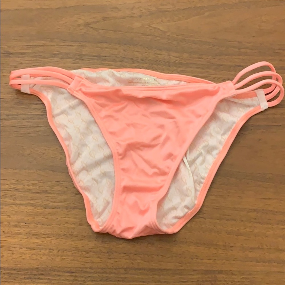Orange shine bikini bottom